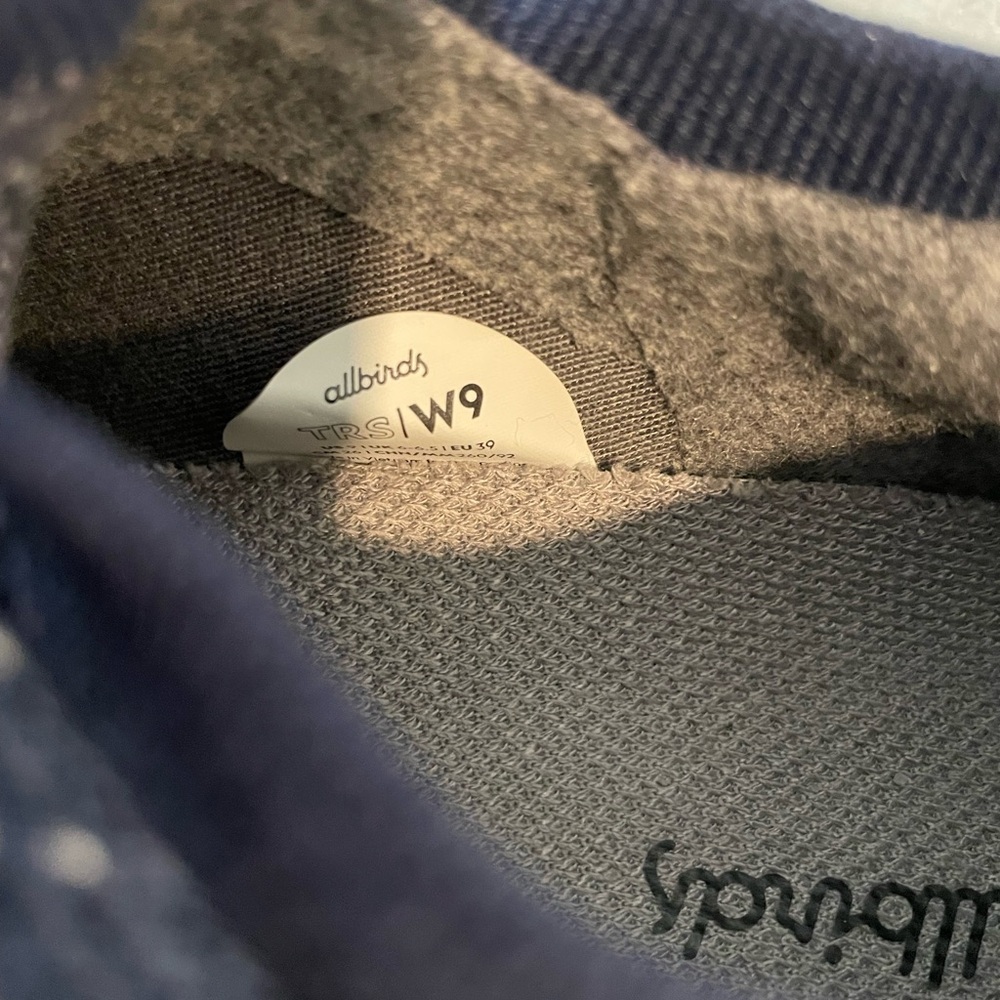 Allbirds Navy and Tan Trail Runner SWT Sneakers - Picture 9 of 9